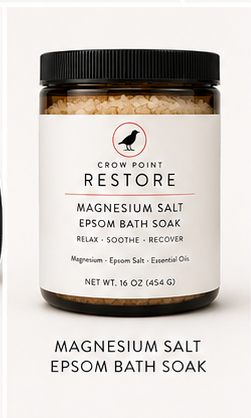 Crow Point Restore Magnesium Salt Epsom Bath Soak